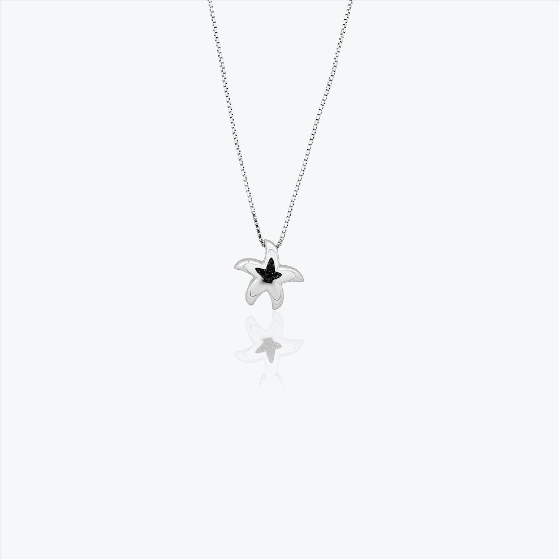 Star Pendant – Sterling Silver in Tidal Elegance