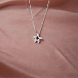 Star Patterned Pendant in silver