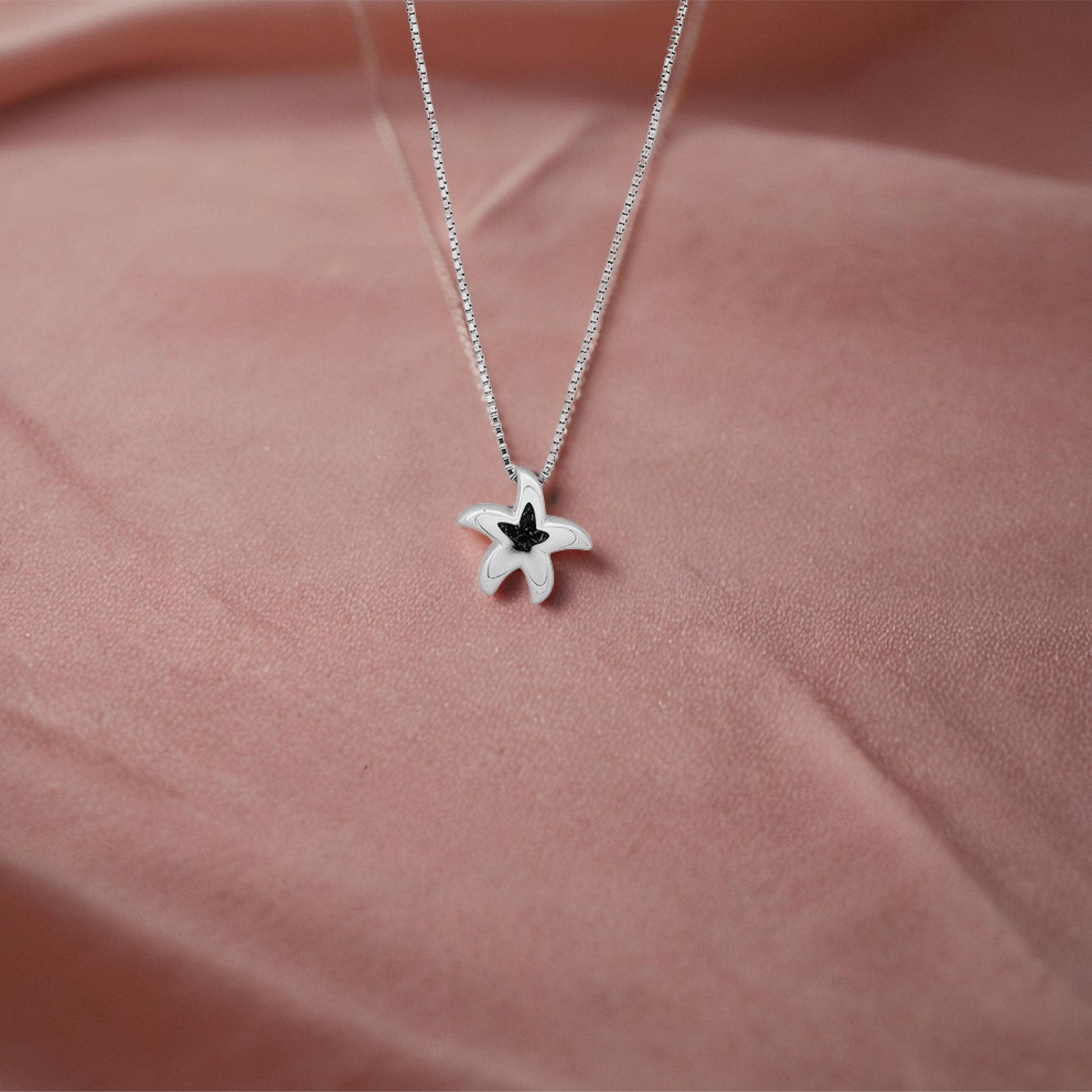 Star Pendant – Sterling Silver in Tidal Elegance