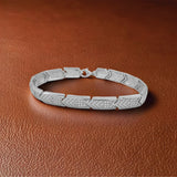 Silver Boldline Men`s Bracelet
