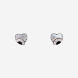 Silver Artistic Eye Women`s Studs