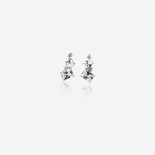 Trilustra Beam Earring– Sterling Silver