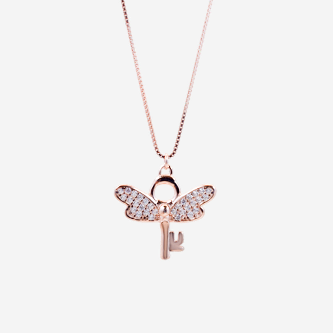 Aurora Key Pendant in Rose Gold