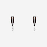 Elegant Silver Vertical Gem Women`s earrings