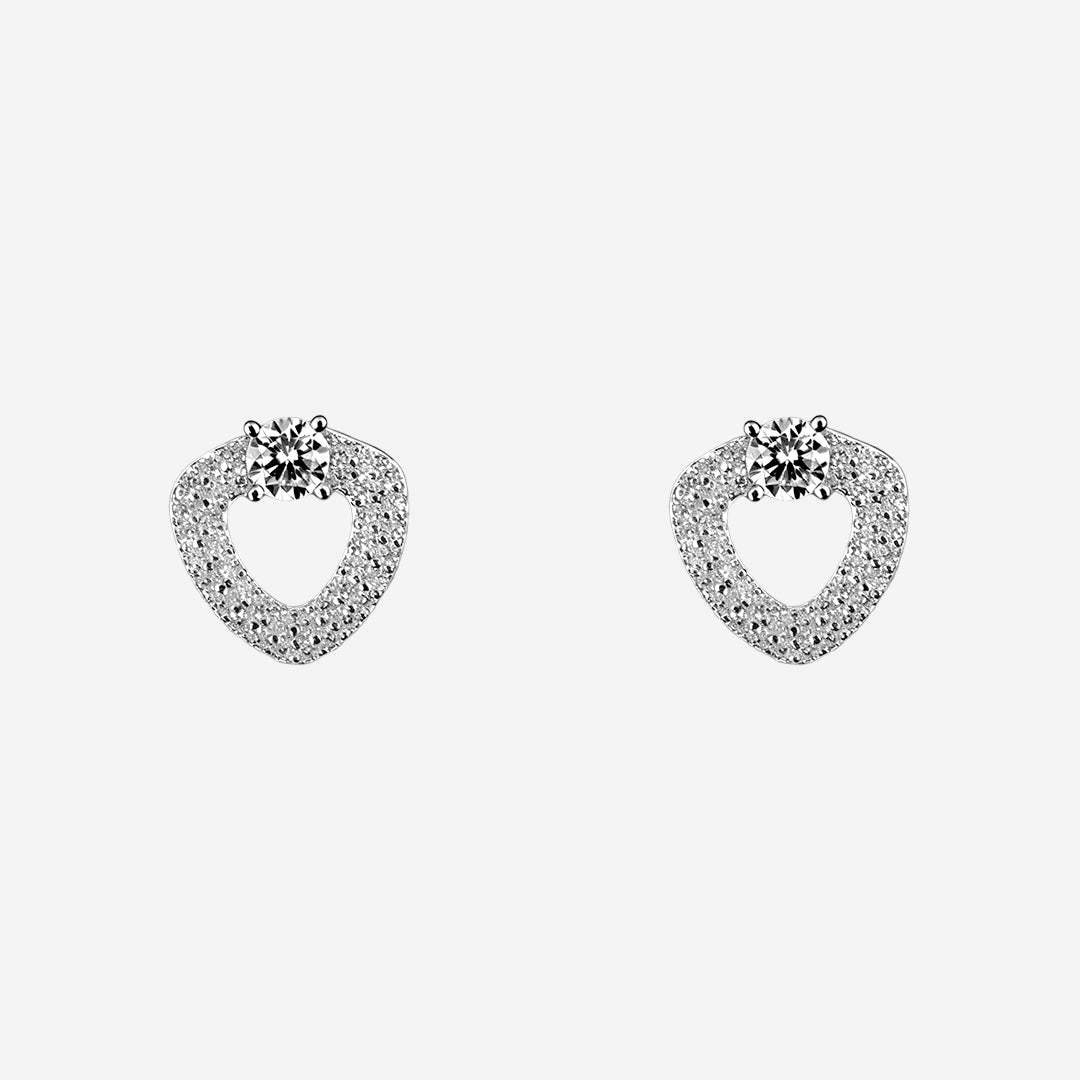 silver lovelle spark earrings