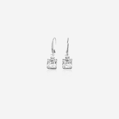 Halo Beam Earring - Sterling Silver Glamour