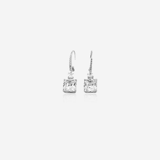 Halo Beam Earring - Sterling Silver Glamour