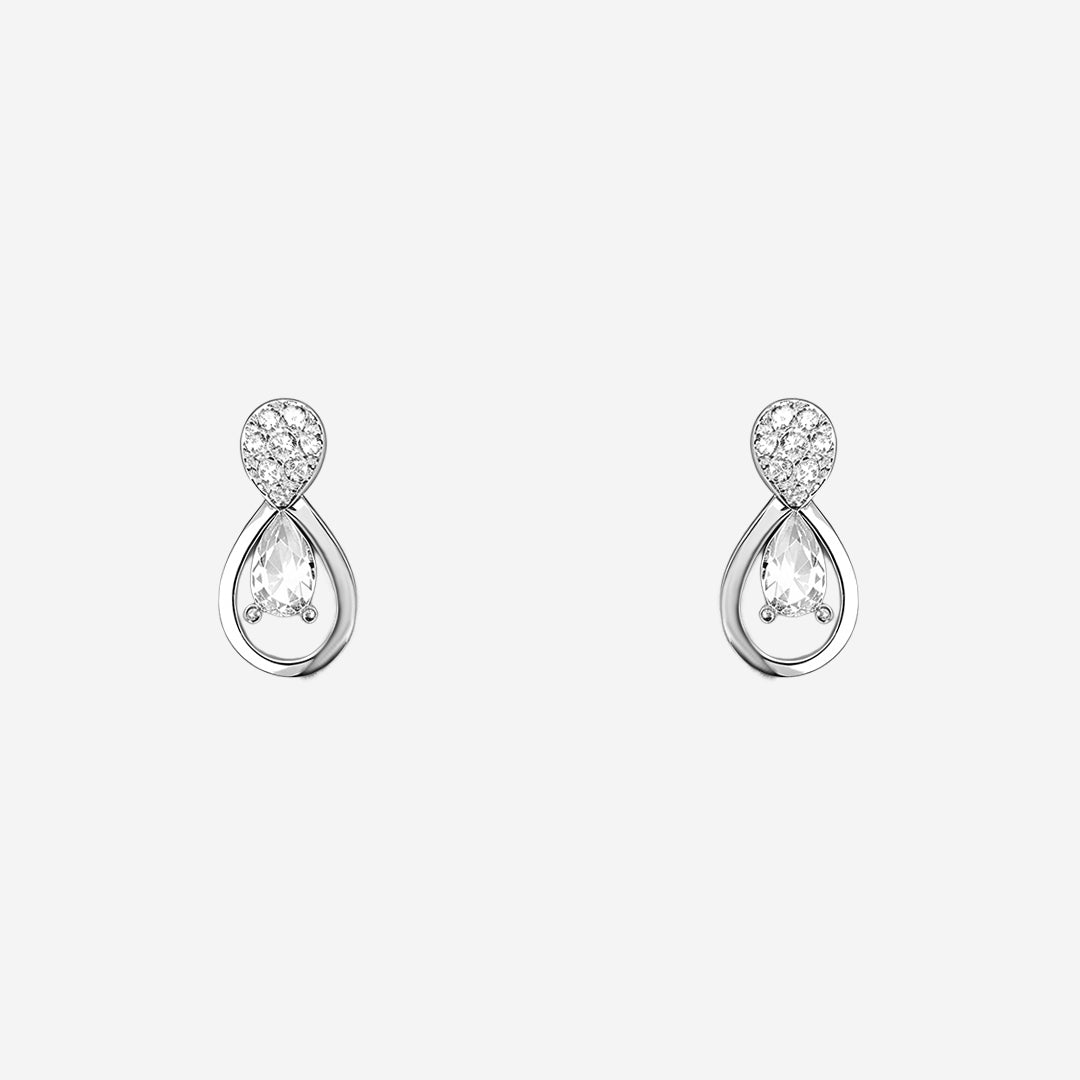 silverdew cluster women`s earring
