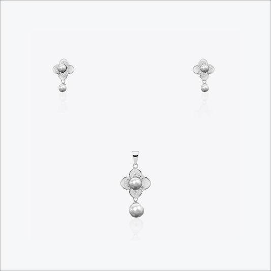 GeoGleam Set– Sterling Silver in Elegance