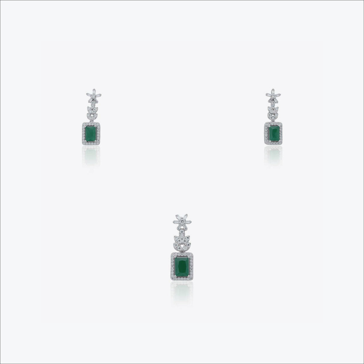 Greenlight Pendant – Sterling Silver Glow 