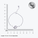 Charm heart Bracelet in silver