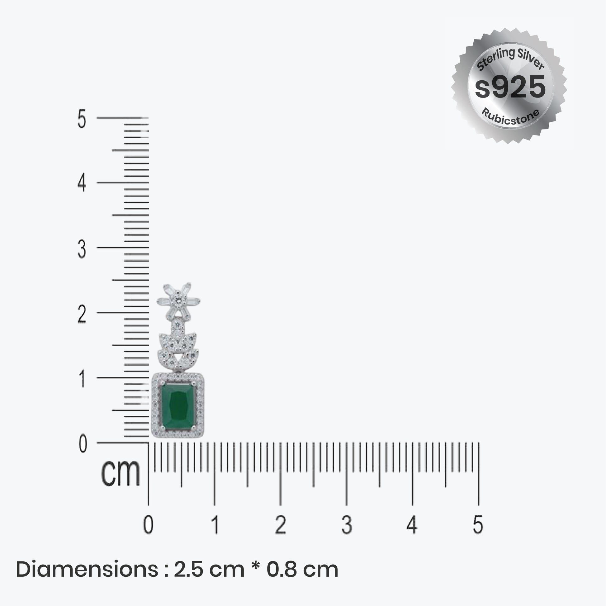 Greenlight Pendant – Sterling Silver Glow 