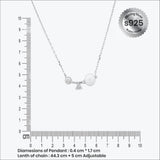Radiant Axis Women`s pendant in silver