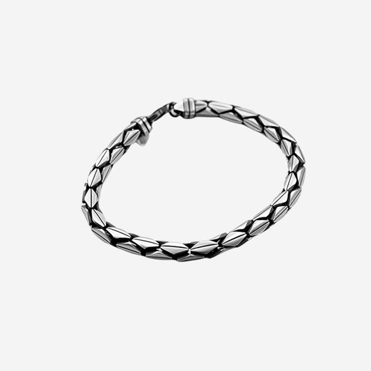 Silver Quiet Strength Men`s bracelet