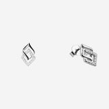 Interlock Patterned Pendant in silver