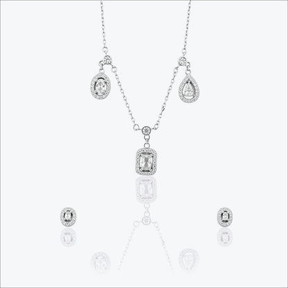 Trivella Set – Sterling Silver in Sculpted Sparkle
