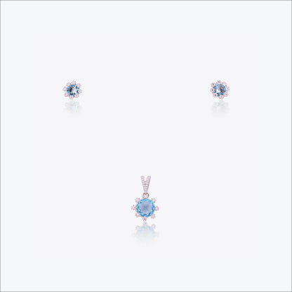 Seren Twin Ring – Sterling Silver with Marquise Harmony