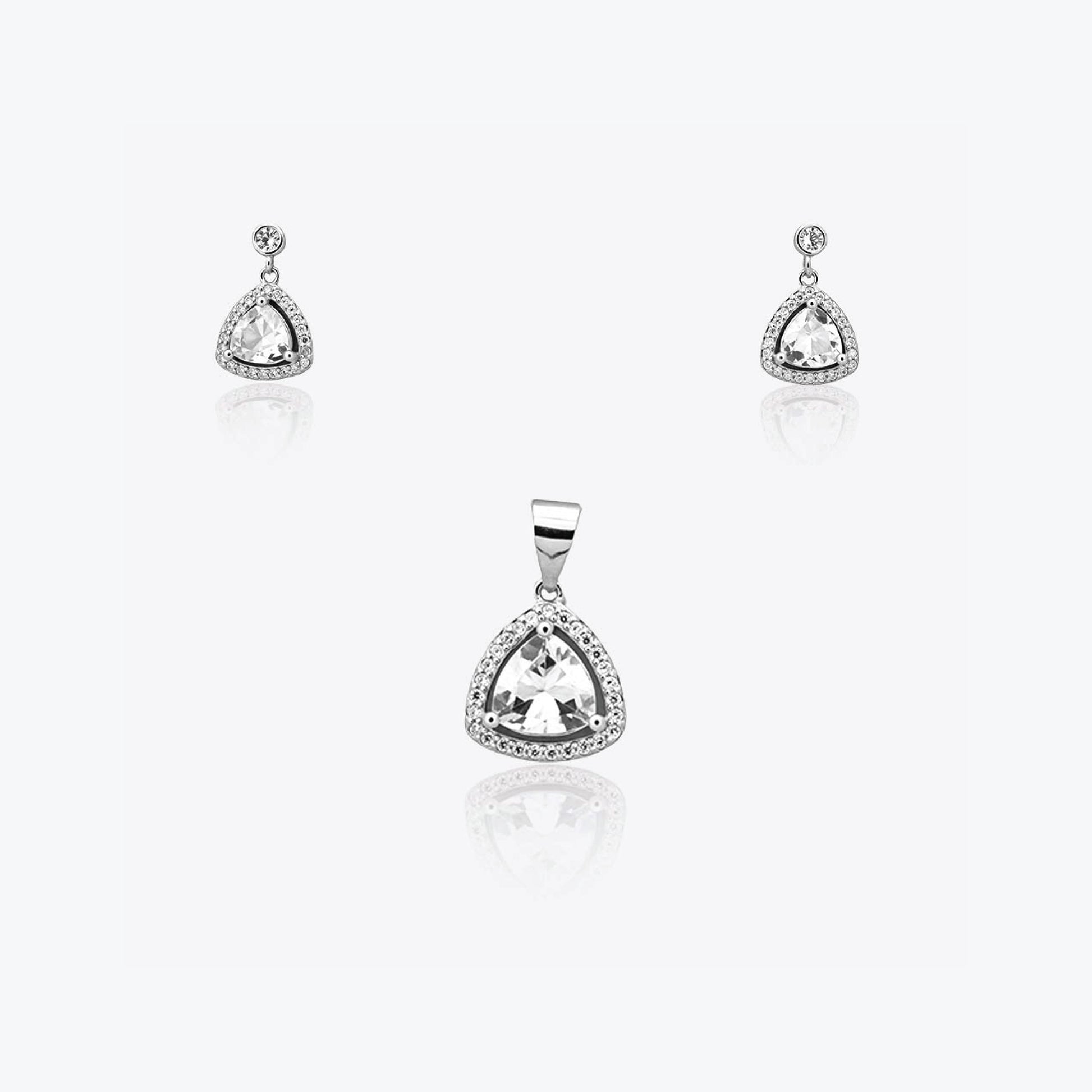 Eira Trio Pendant – Sterling Silver with Subtle Balance
