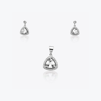 Eira Trio Pendant – Sterling Silver with Subtle Balance