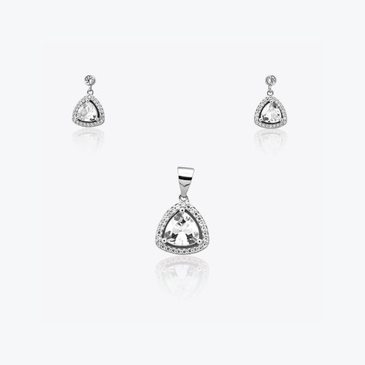 Eira Trio Pendant – Sterling Silver with Subtle Balance