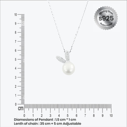  Lapinelle Pendant – Sterling Silver in Whimsical Grace