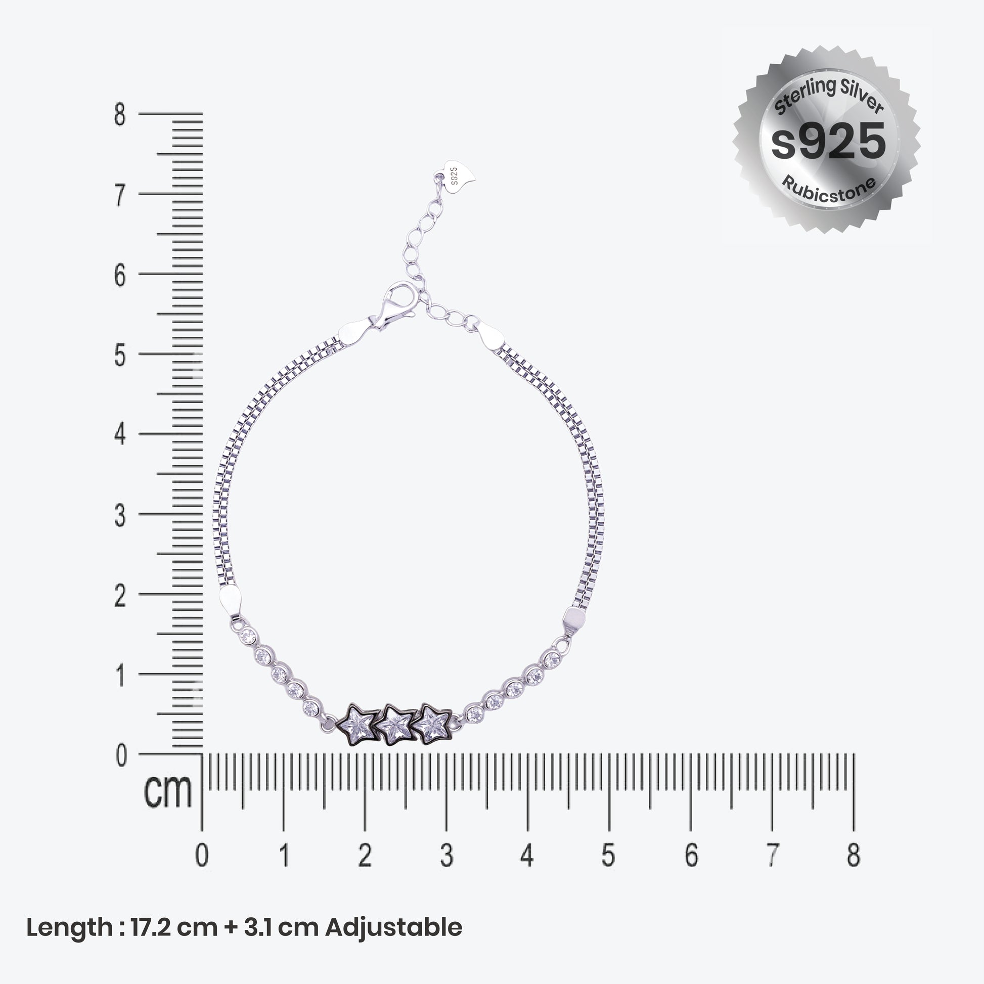 Eira Infinity Bracelet – Sterling Silver 