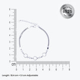 Silver Gleam Beads Bracelet