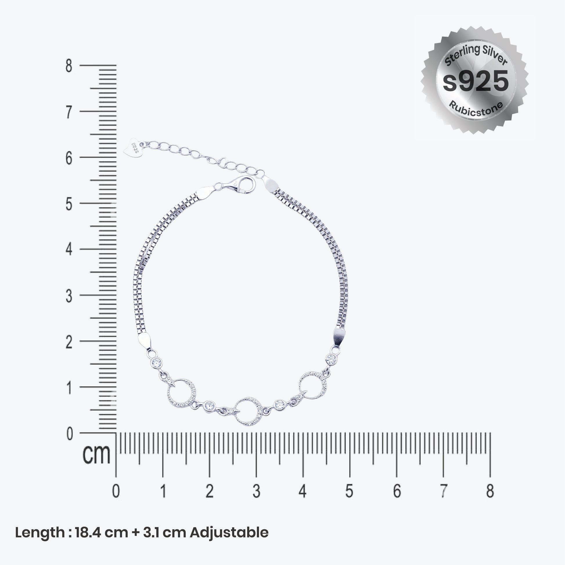 Gleam Beads Bracelet – Sterling Silver