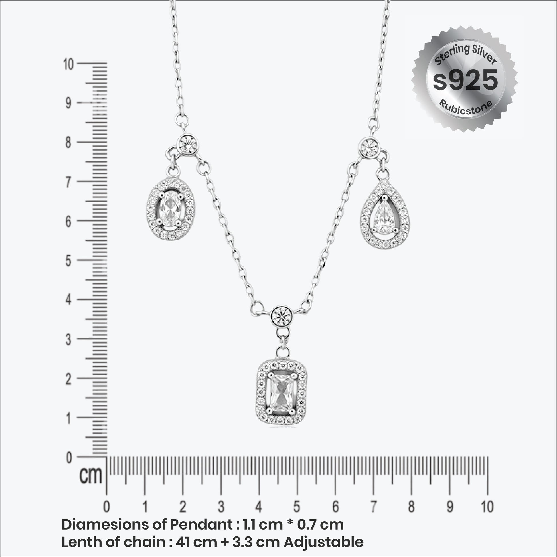 Trivella Set – Sterling Silver in Sculpted Sparkle