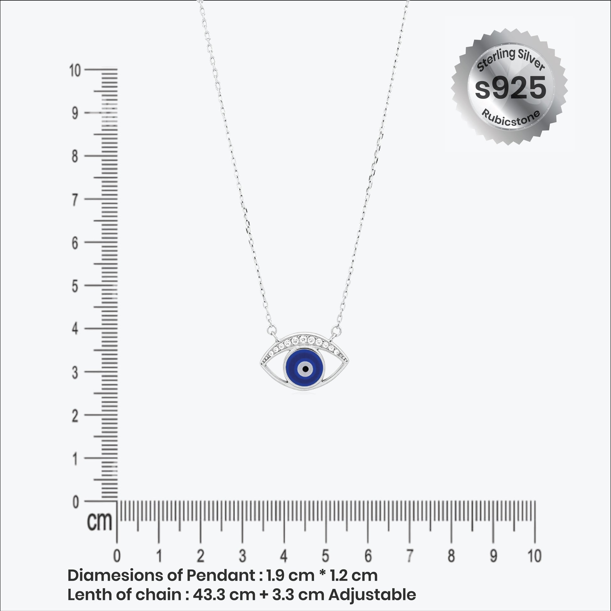  Luma Eye Pendant – Sterling Silver