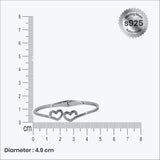 Eterna Heart Bracelet in Silver