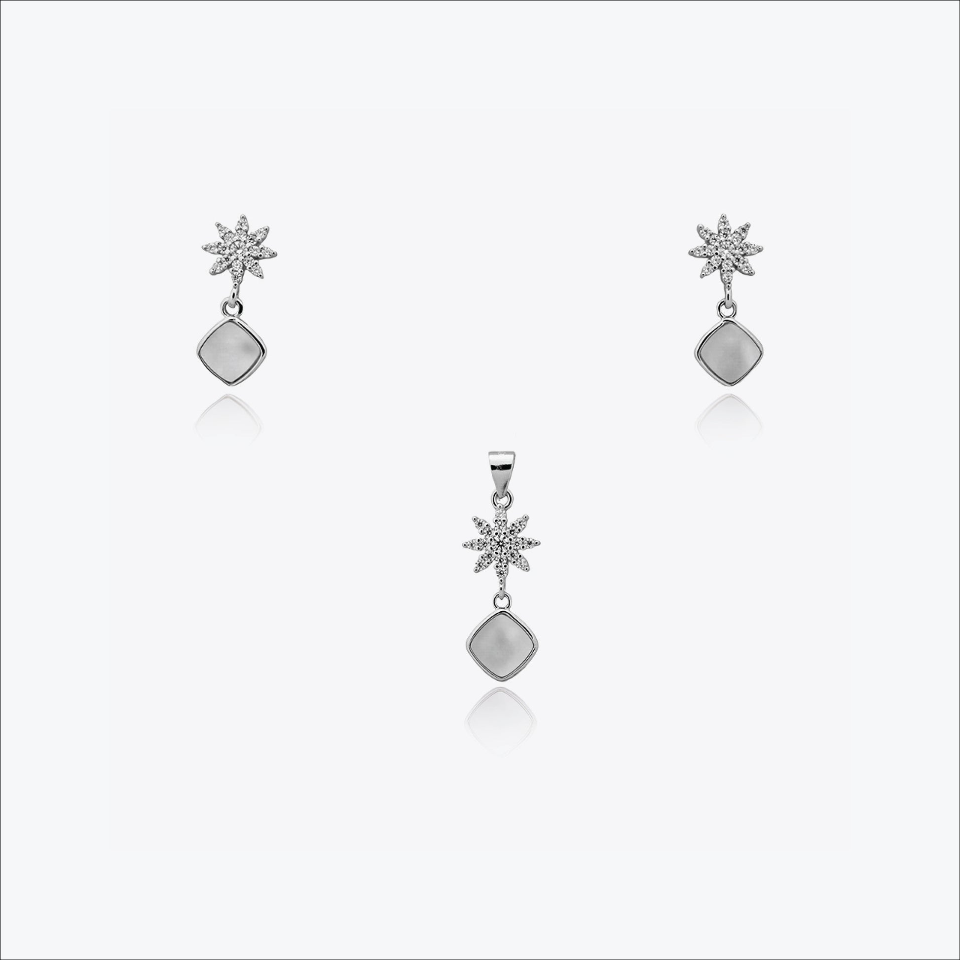 Flora Grace Set – Sterling Silver in Timeless Bloom