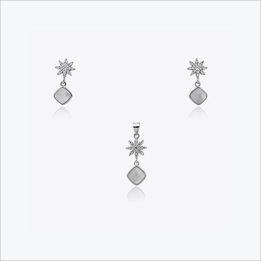 Flora Grace Set – Sterling Silver in Timeless Bloom