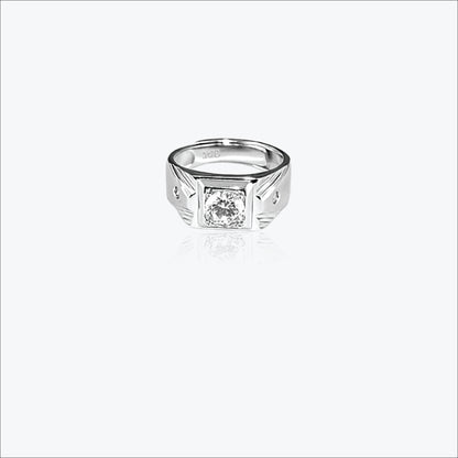 Sterling silver Valcryst Men`s Ring