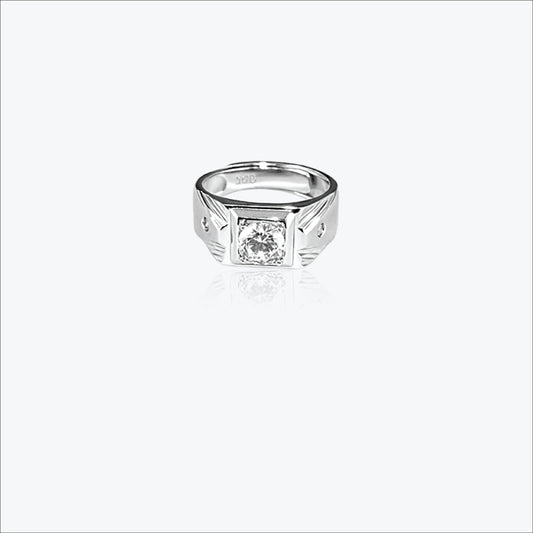 Sterling silver Valcryst Men`s Ring