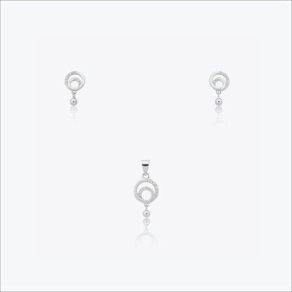 Celeste Flow Set – Sterling Silver with Radiant Ease