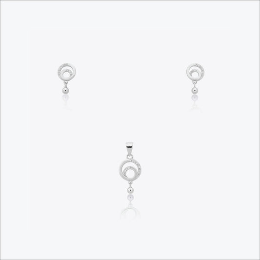 Celeste Flow Set – Sterling Silver with Radiant Ease