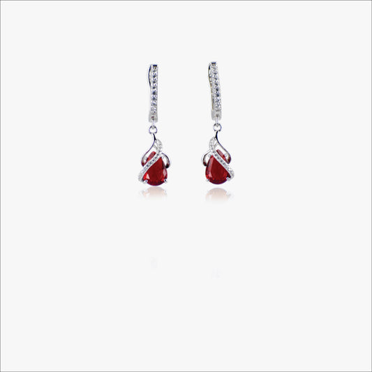 Lovelle Hoops – Sterling Silver in Romantic Sparkle