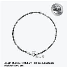 Charmelle Anklet – Sterling Silver