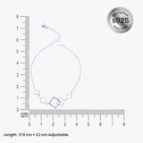 Silver Glow line Bracelet