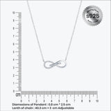 Silver Infinity Women`s Pendant