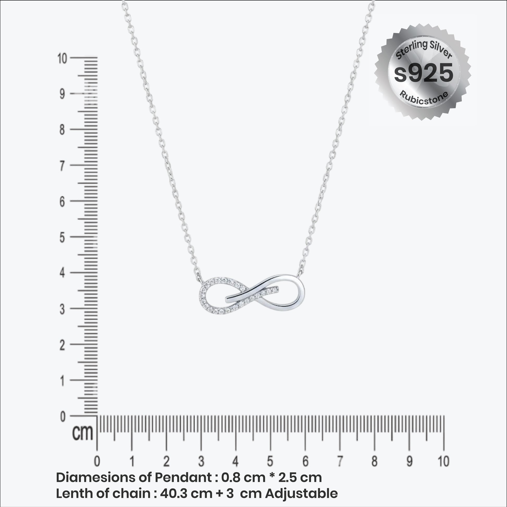 Sterling silver Infinity Pendant