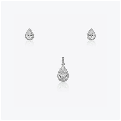 Eira Almond Set – Sterling Silver in Refined Glow