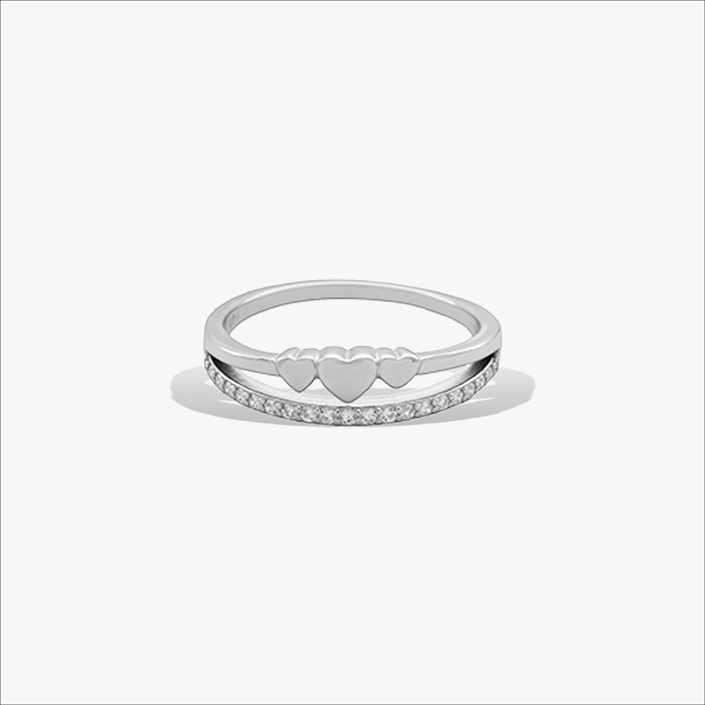  geotip ring – sterling silver in sleek motion