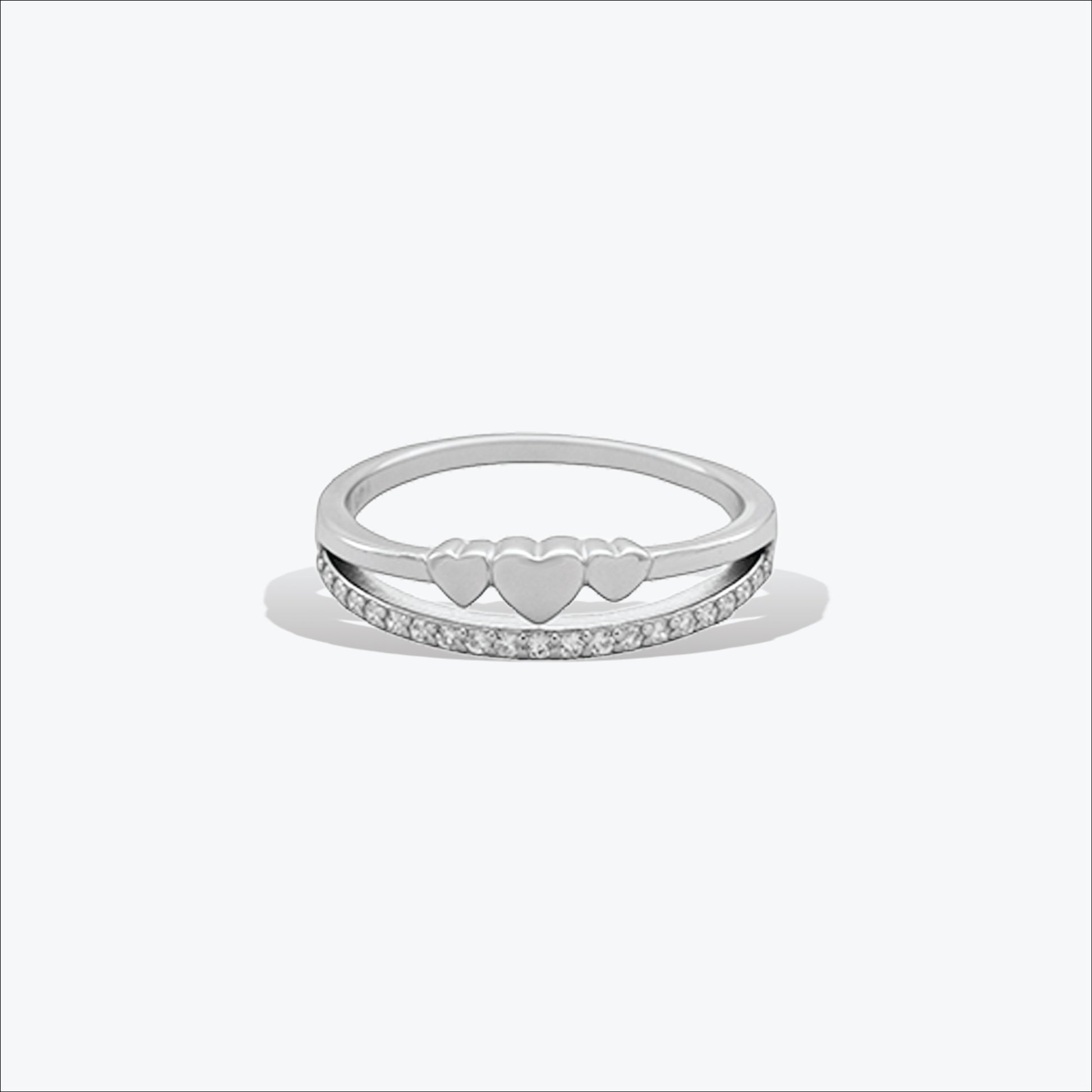  GeoTip Ring – Sterling Silver in Sleek Motion