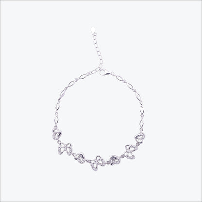 Amora Link Bracelet – Sterling Silver in Romantic Grace