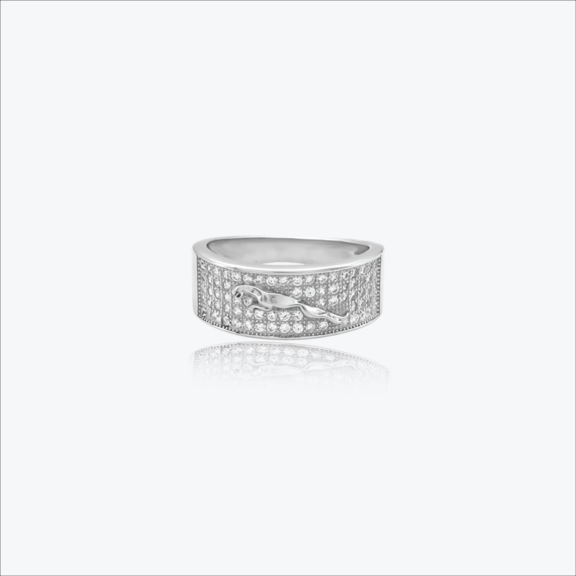 Panther Majesty Men’s Ring in Sterling silver