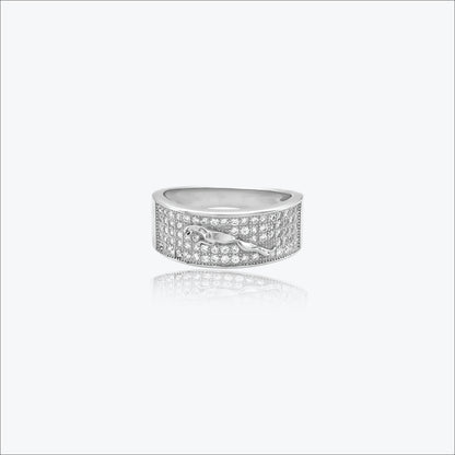 Panther Majesty Men’s Ring in Sterling silver