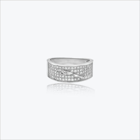 Panther Majesty Men’s Ring in Sterling silver