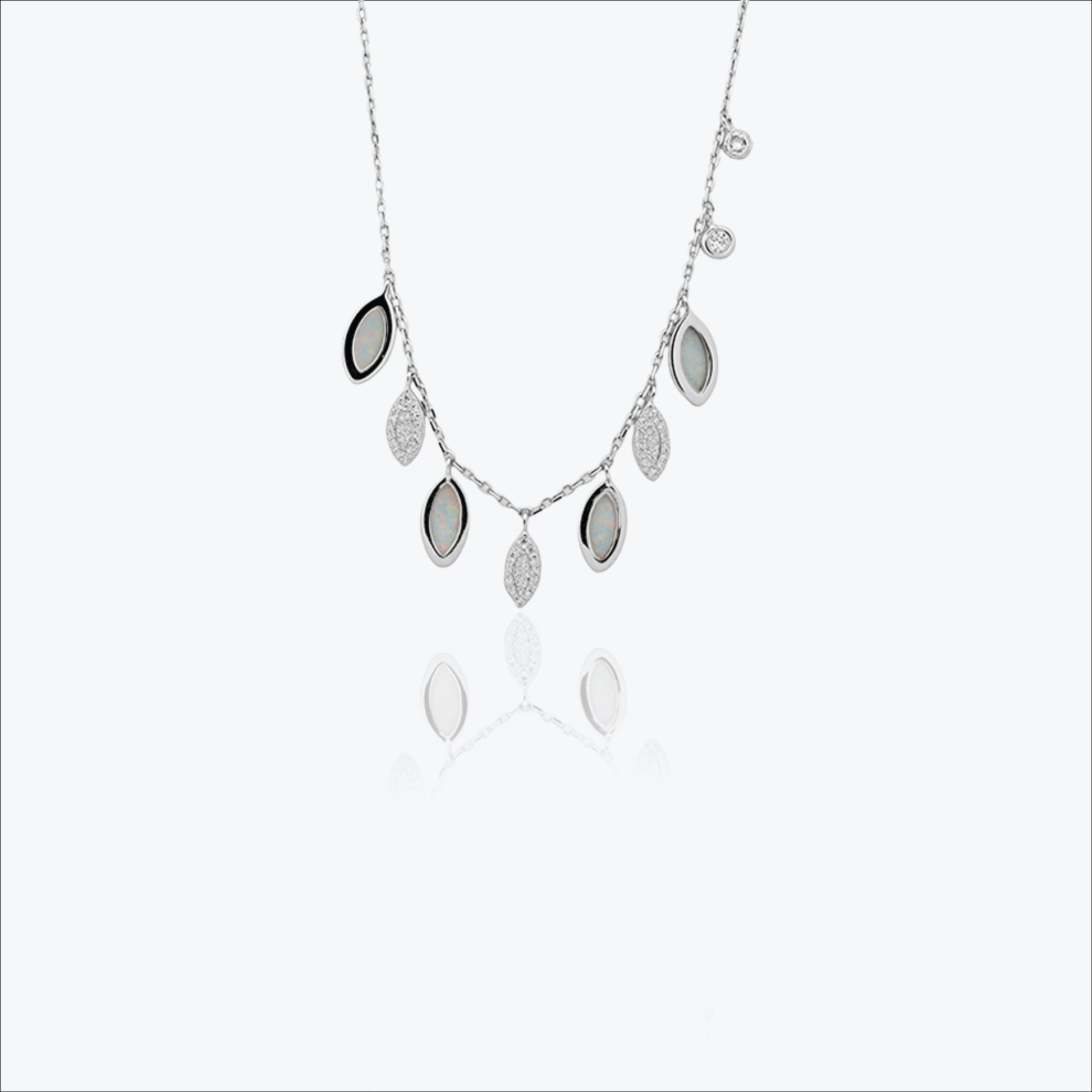 Sylvara Pendant – Sterling Silver in Cascading Grace